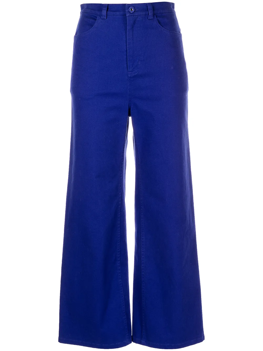 LAPOINTE wide-leg stretch-cotton jeans - Blue