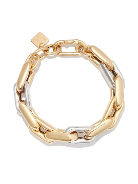Lauren Rubinski 14kt gold chunky chain-link bracelet
