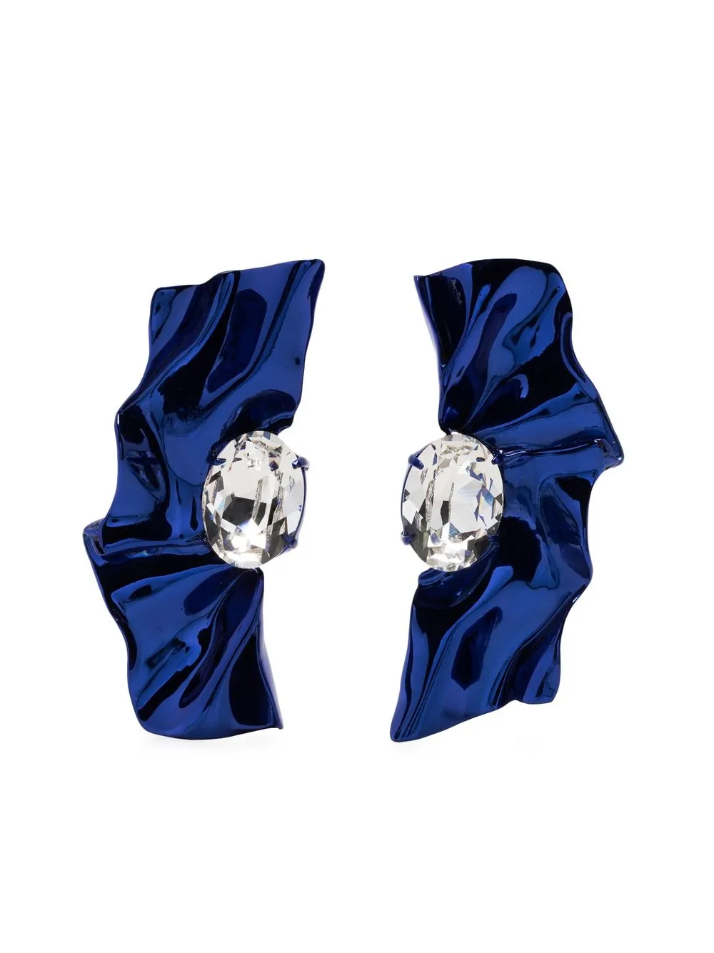 

Sterling King aretes con detalles de cristal - Azul