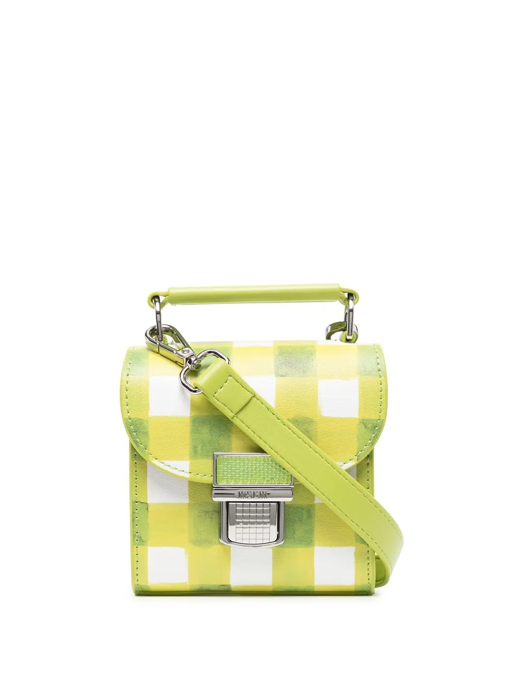 

MSGM bolsa mini con motivo de cuadros gingham - Verde