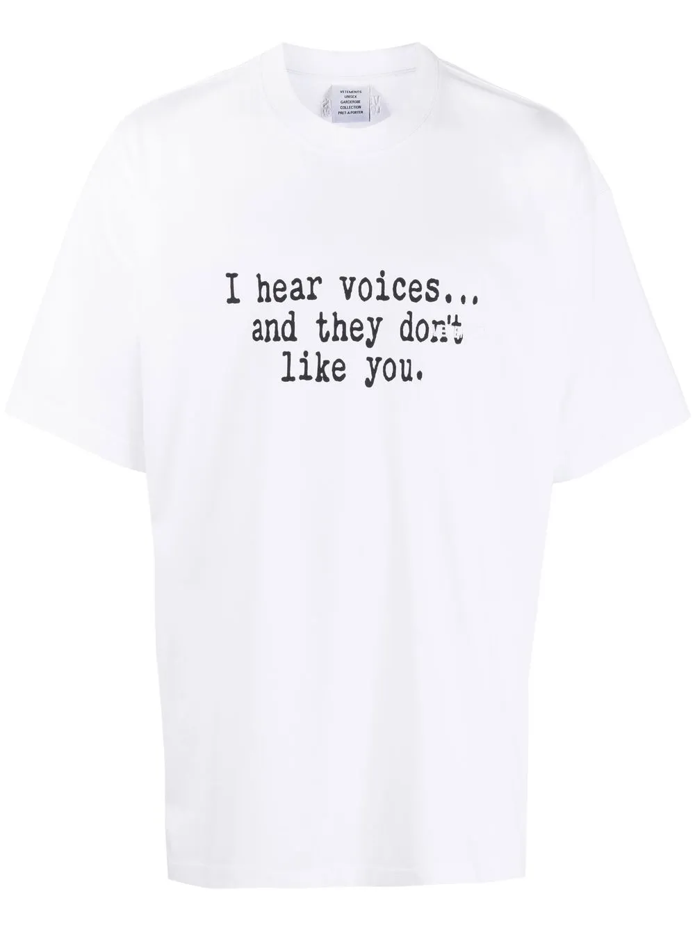 

VETEMENTS graphic-print cotton T-shirt - White