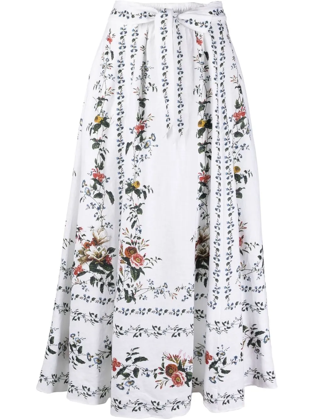 ERDEM falda Bernadette midi | blanco | Image 1