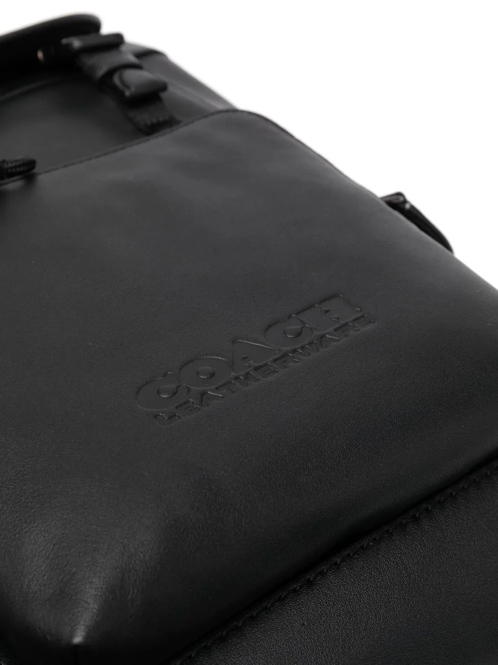 Coach Embossedlogo Detail Backpack In Black ModeSens