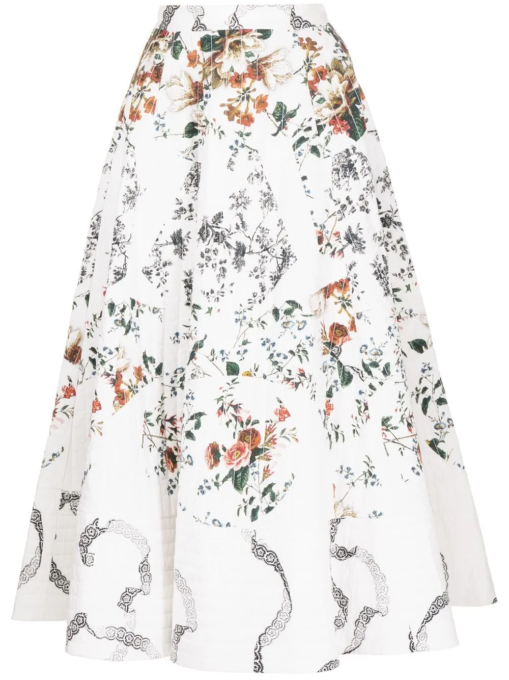 

Erdem falda larga Judith - Blanco