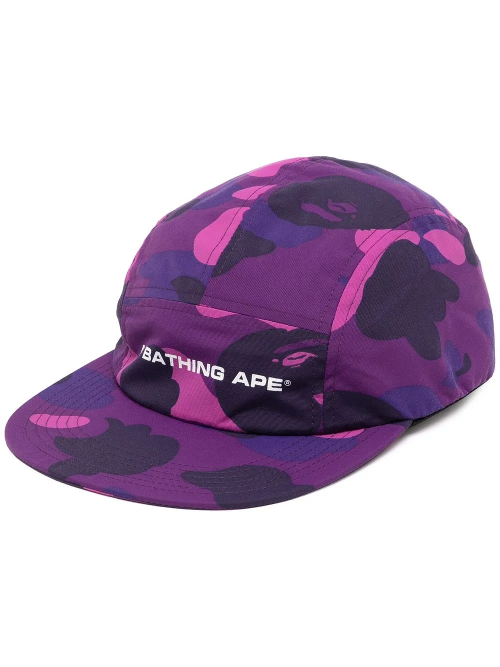 

A BATHING APE® gorra con estampado militar - Morado