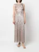 Missoni lurex-detail open back dress
