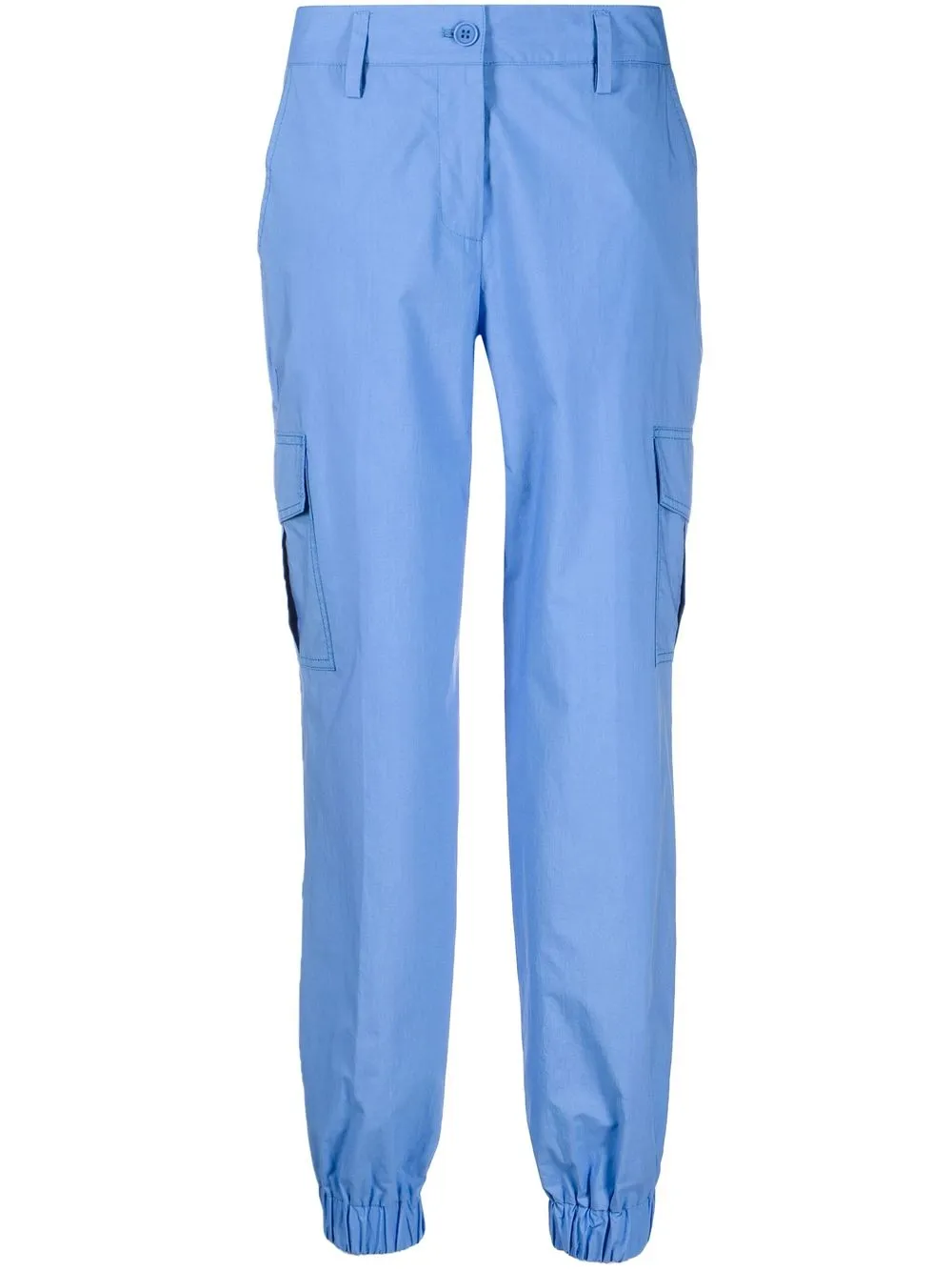 

P.A.R.O.S.H. pantalones cargo con tiro alto - Azul