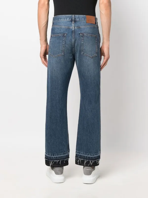 【関税&送料込】Alexander Mcqueen Denim Jeans Alexander McQueen McQueen Graffiti Denim Jeans | Blue | FARFETCH