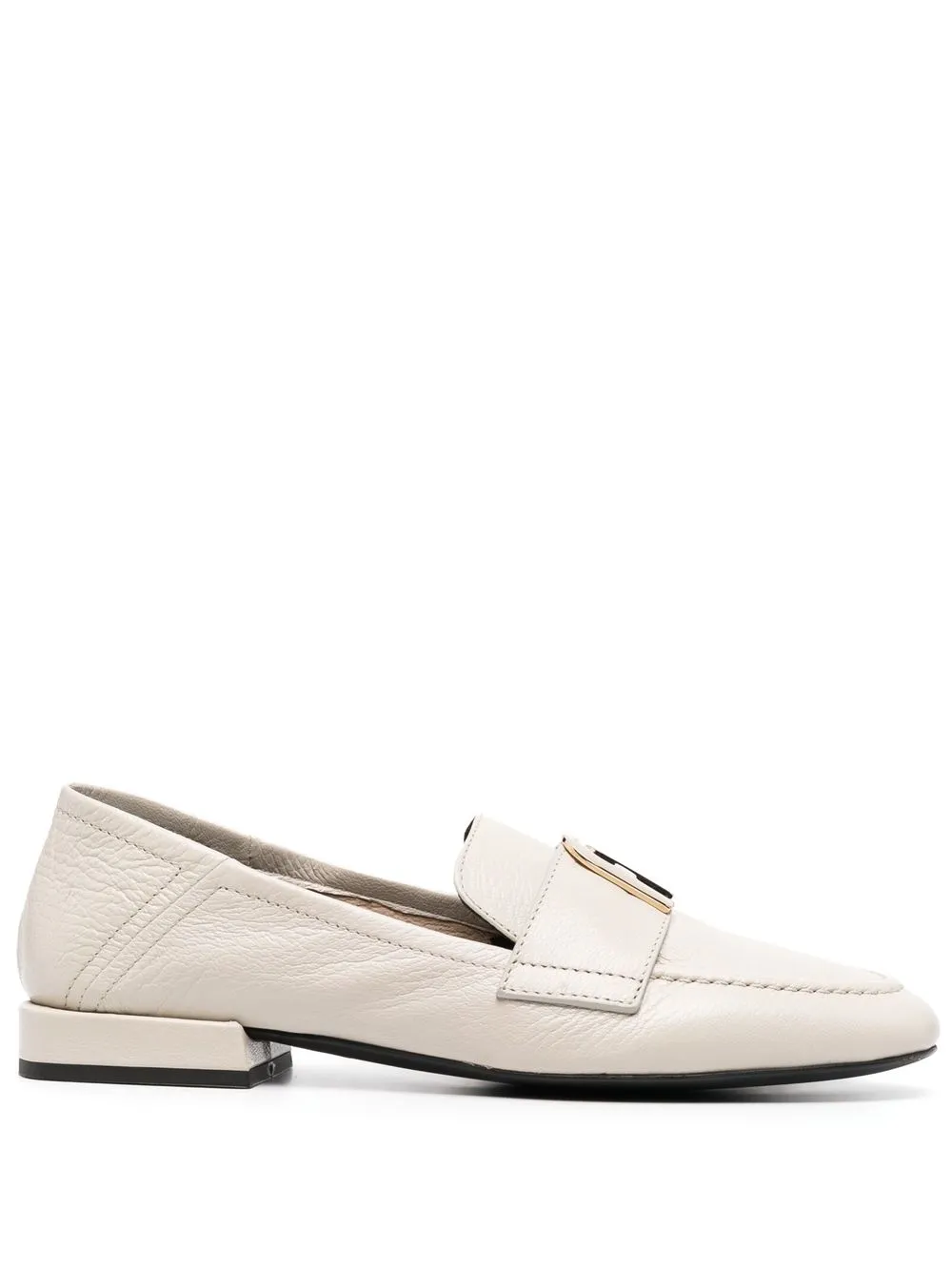 

Furla logo-plaque 25mm loafers - Neutrals