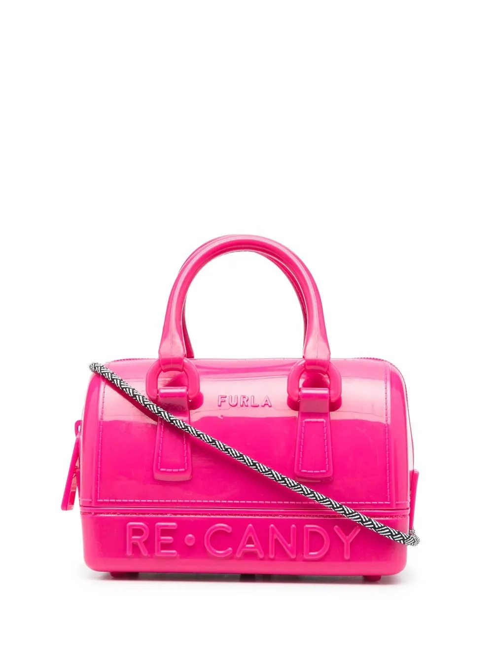 

Furla bolsa con logo en relieve - Rosado