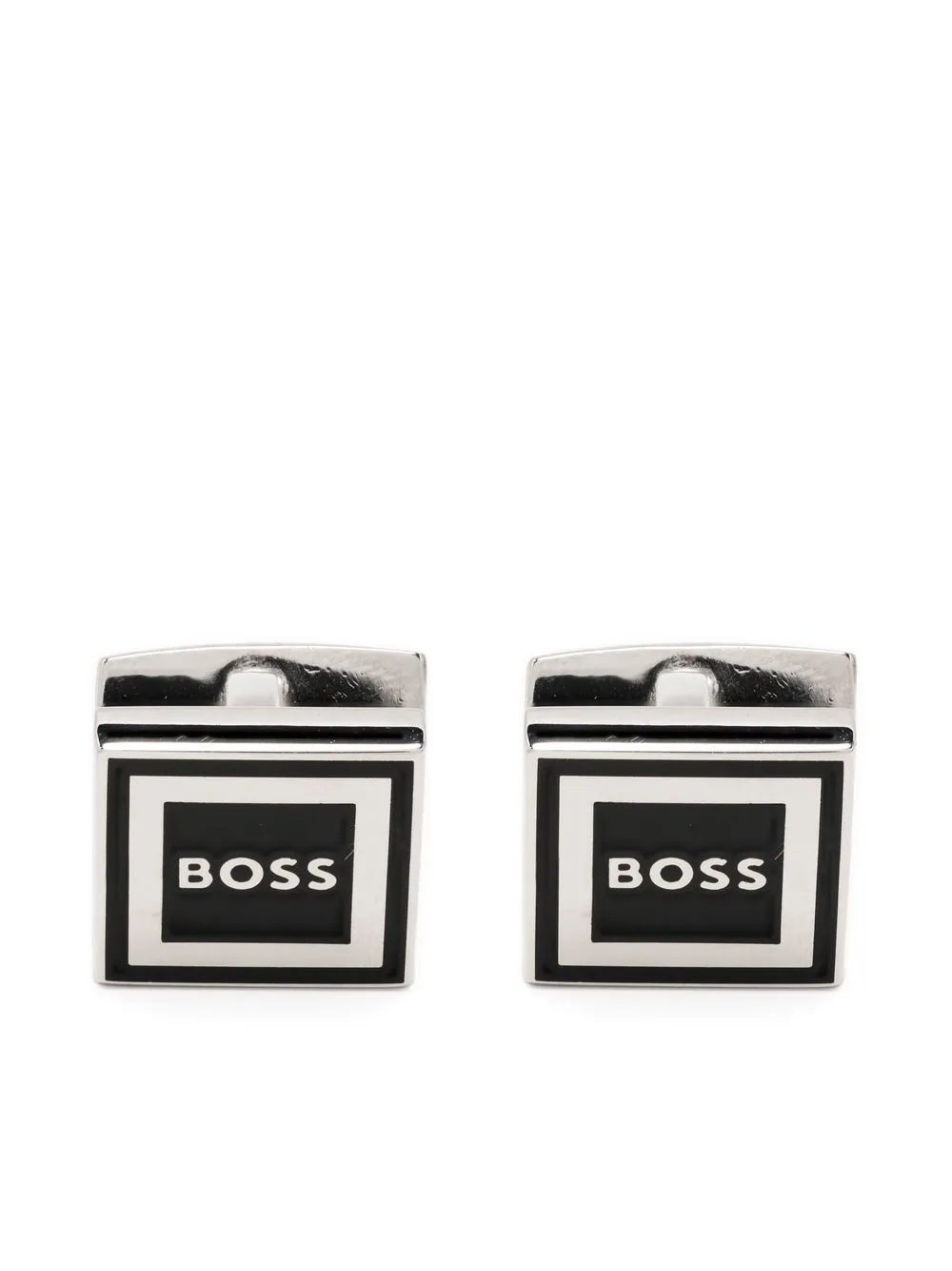 

BOSS embossed-logo cufflinks - Silver