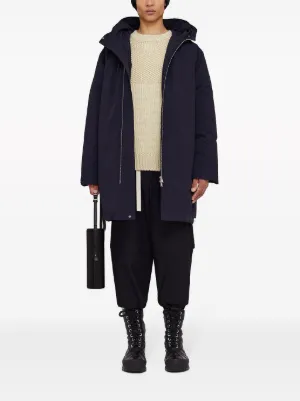 Jil Sander Logo Hooded Parka ジルサンンダー Jil Sander Jil Sander Logo Parka Coat (Coats and Jackets