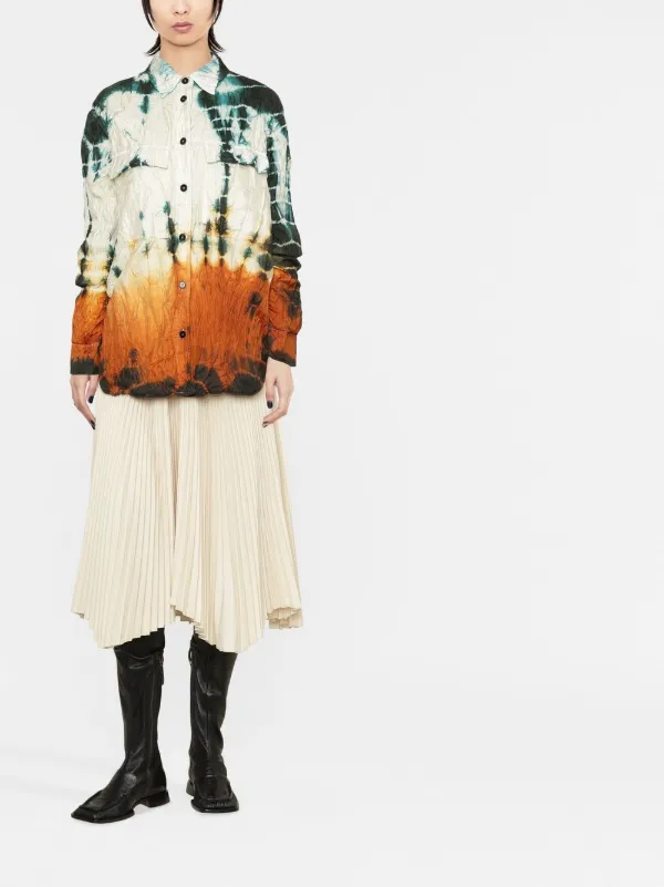 Jil Sander タイダイ パデッドシャツ | ニュートラル | FARFETCH JP