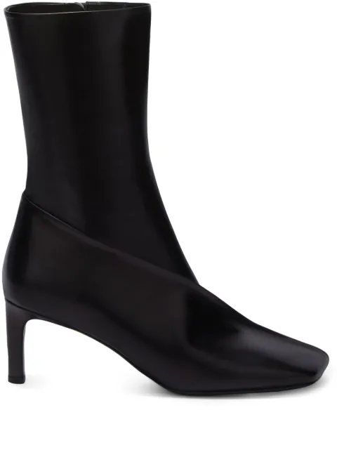 Jil Sander botines con puntera cuadrada 