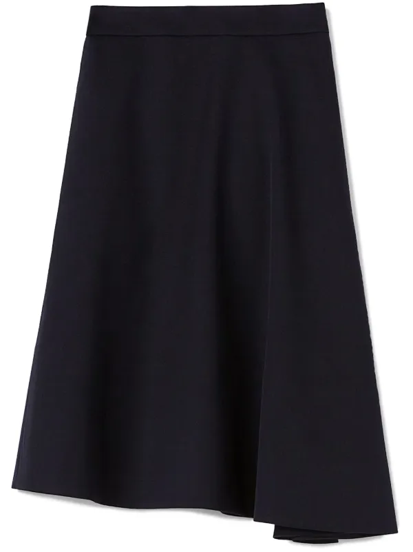 Jil Sander アシンメトリーヘム スカート | ブルー | FARFETCH JP