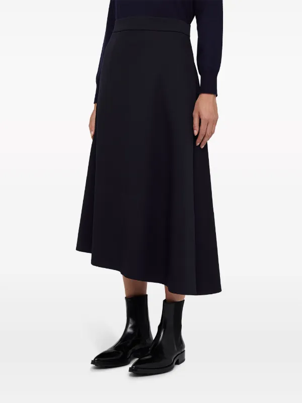 スカート Jil Sander Midi skirt JIL SANDER Belted cotton-poplin midi skirt | NET-A-PORTER