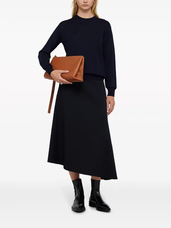 Jil Sander アシンメトリーヘム スカート | ブルー | FARFETCH JP