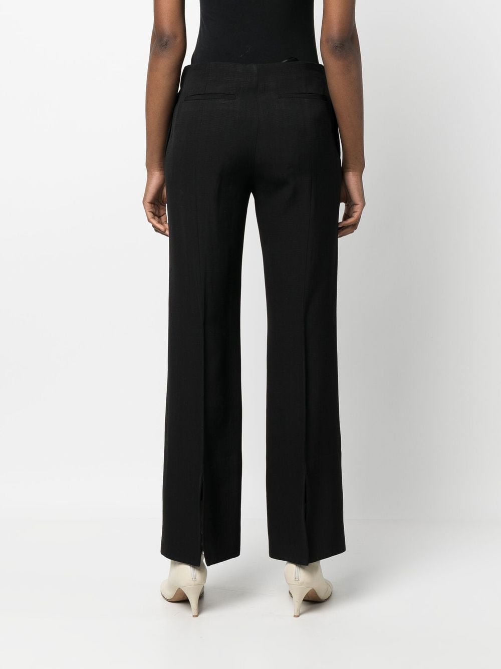 Shop Jil Sander Straight-leg Trousers In 黑色