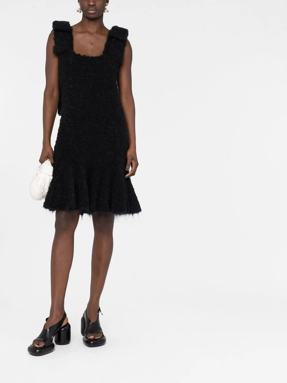 Jil Sander Mouwloze jurk - Zwart