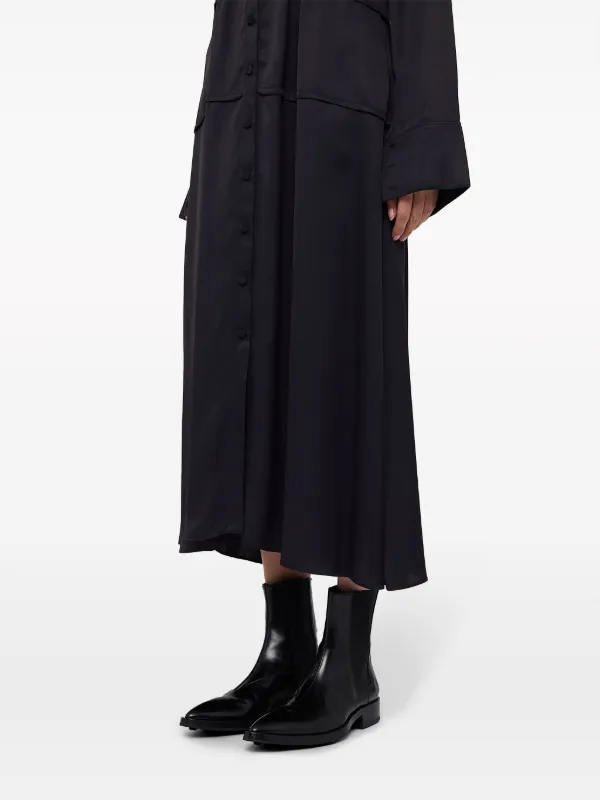 Jil Sander バンドカラー シャツドレス | ブルー | FARFETCH JP