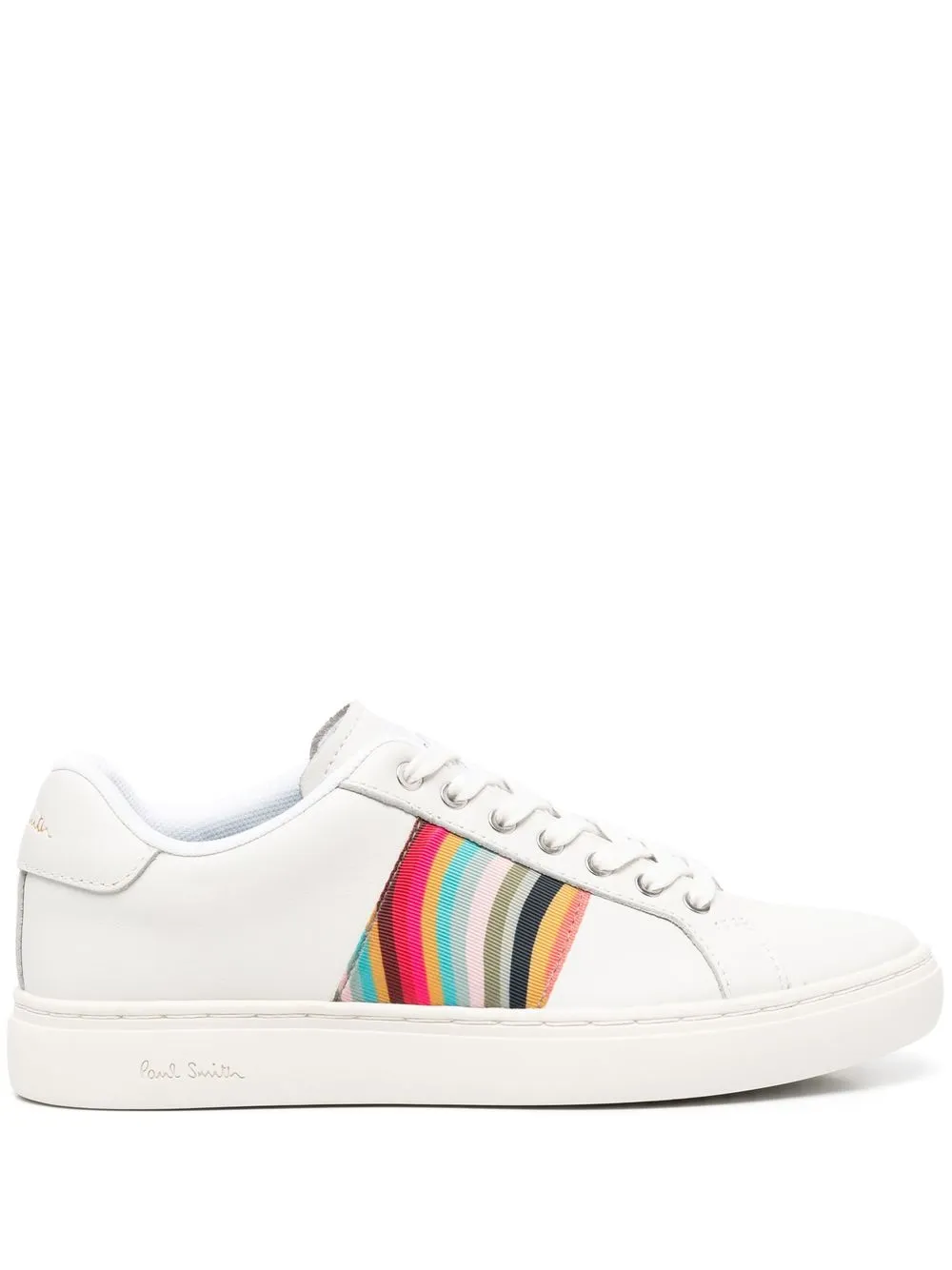 

Paul Smith stripe detail lace-up sneakers - White