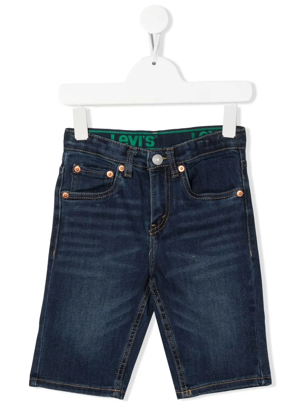 Levi's Kids' Slim-cut Denim Shorts In Blue