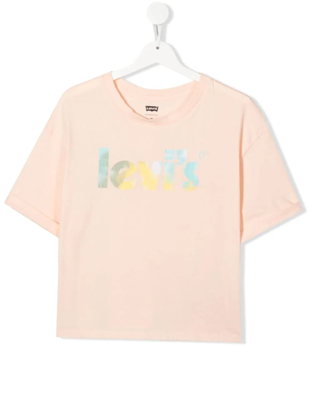 Levi's Teen Logo-print Organic Cotton T-shirt In Peach