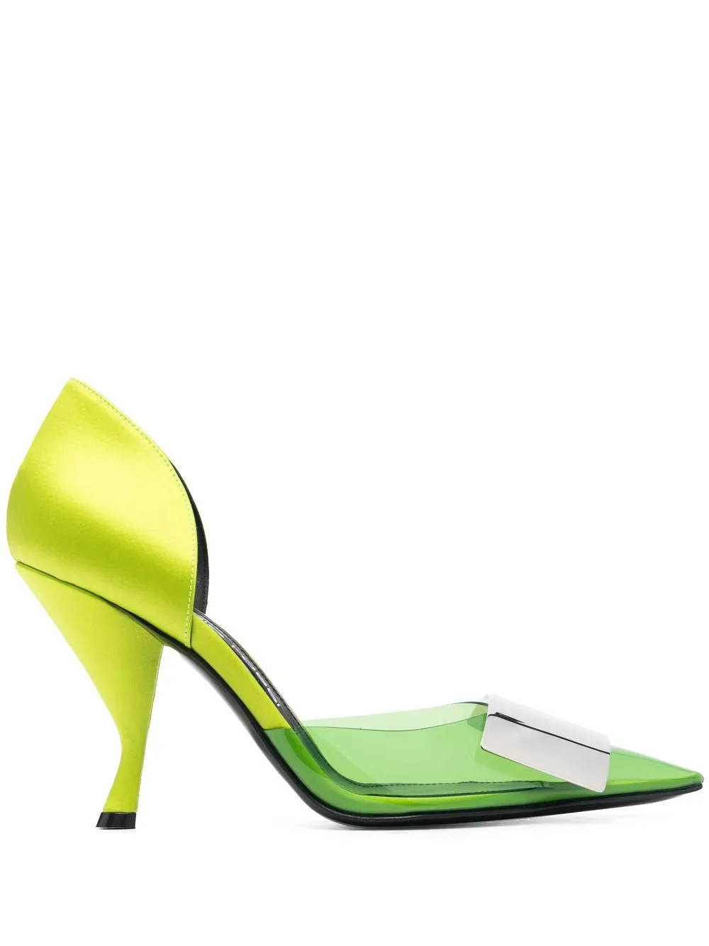 

Sergio Rossi mirror-detail 95mm pumps - Green