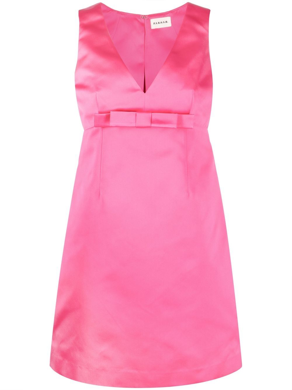 

P.A.R.O.S.H. V-neck sleeveless mini dress - Pink