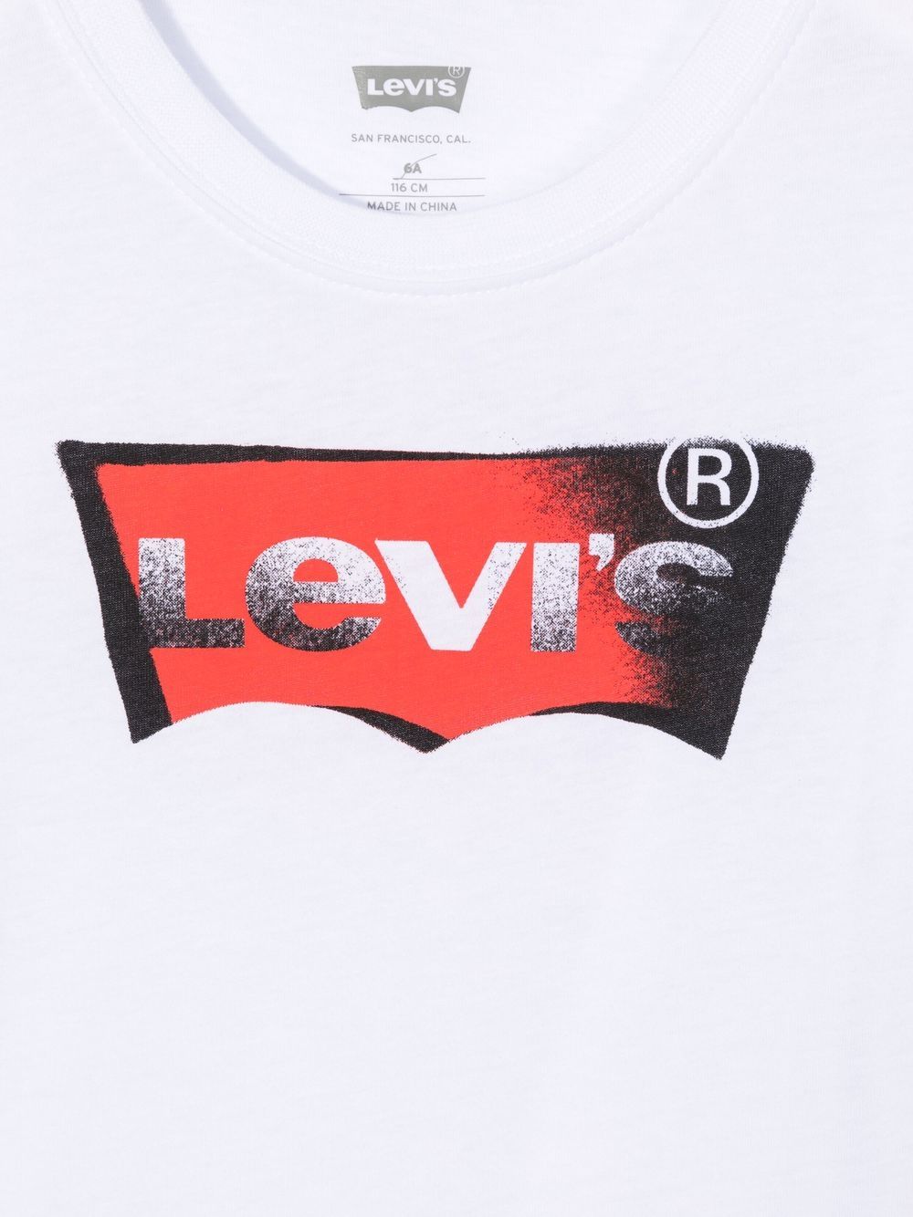 Shop Levi's Logo-print Short-sleeve T-shirt In Weiss