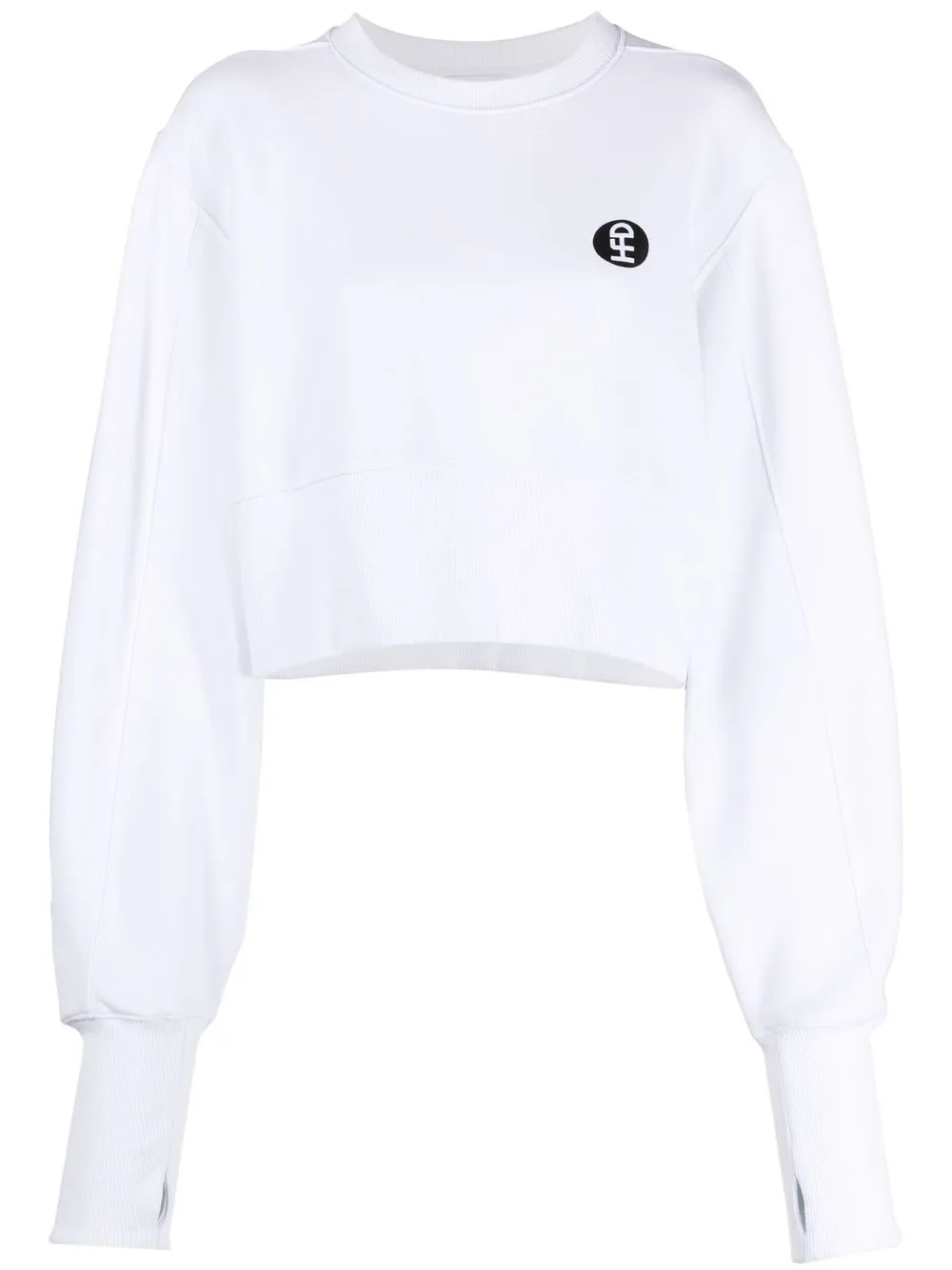 

Honey Fucking Dijon sudadera corta con aberturas - Blanco