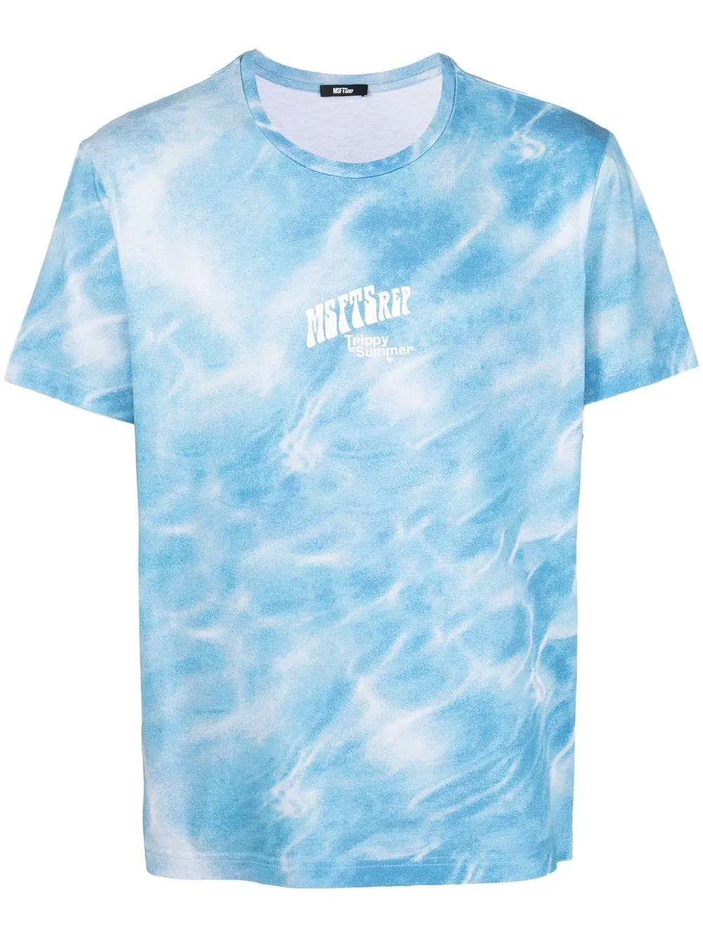 

MSFTSrep playera con estampado tie-dye - Azul