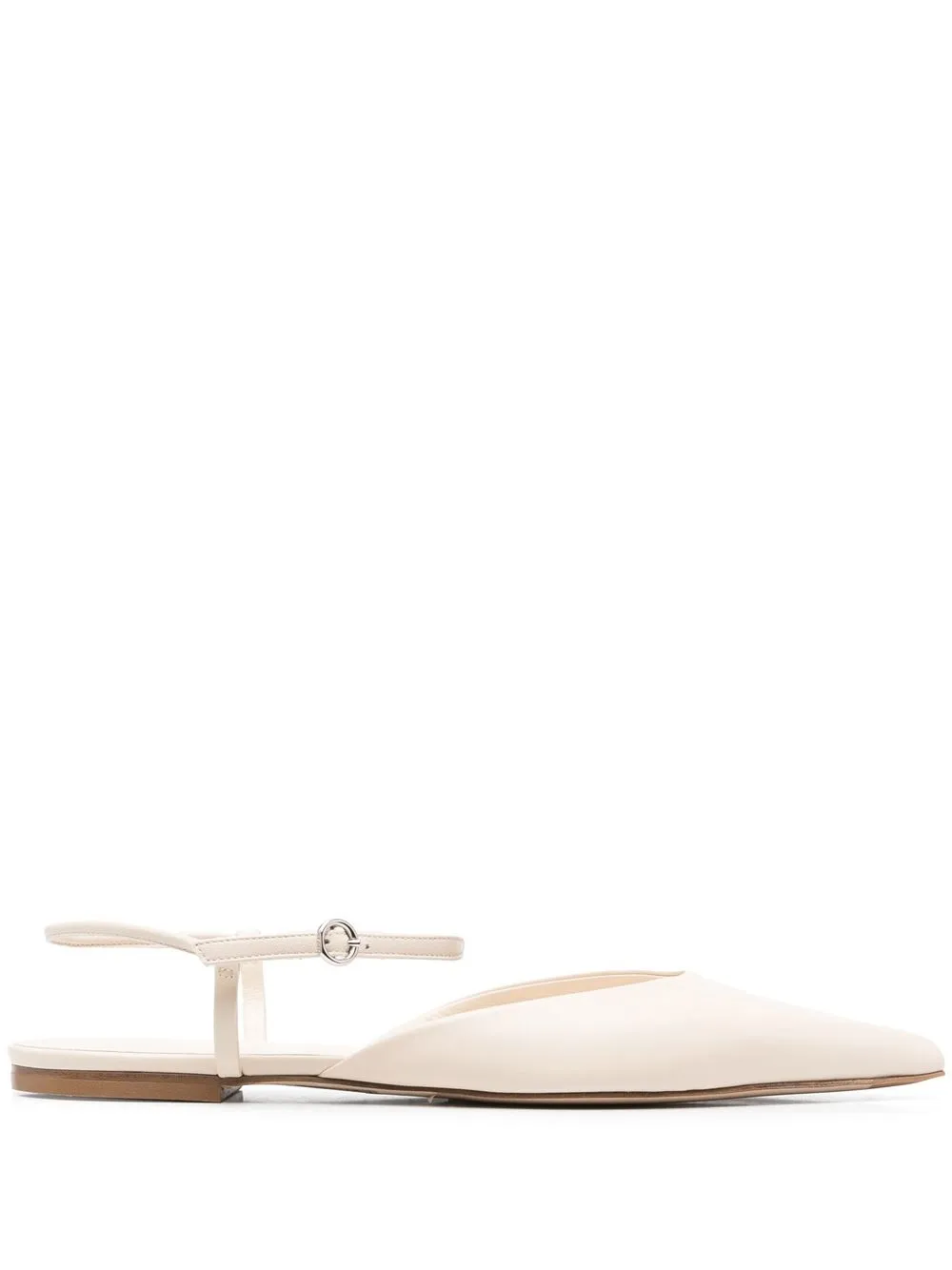 

Aeyde pointed leather sandals - Neutrals