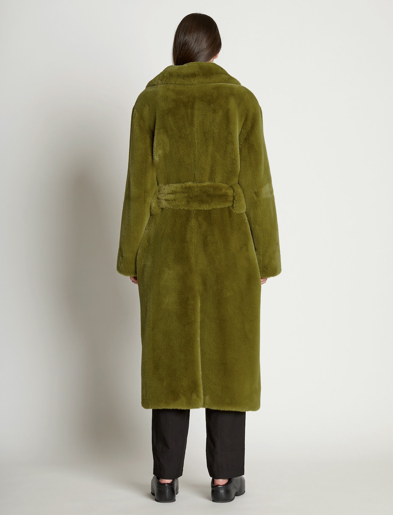 Faux Fur Belted Coat #2