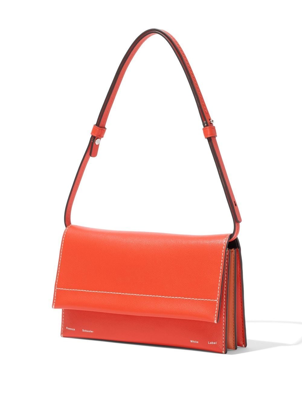 Shop Proenza Schouler White Label Small Accordion Flap Shoulder Bag In Orange