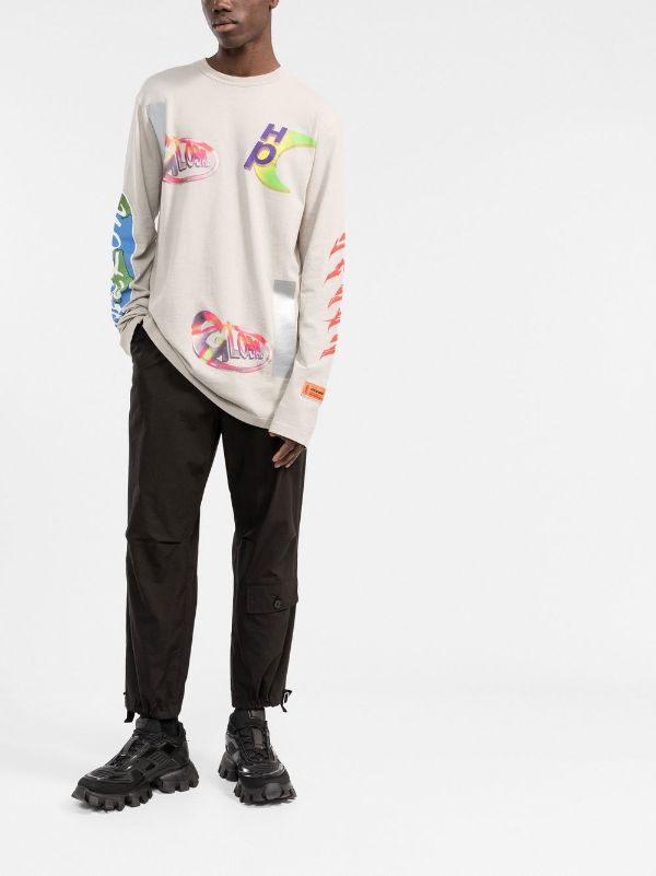 Heron Preston OS Global Collage long-sleeve T-shirt - Farfetch