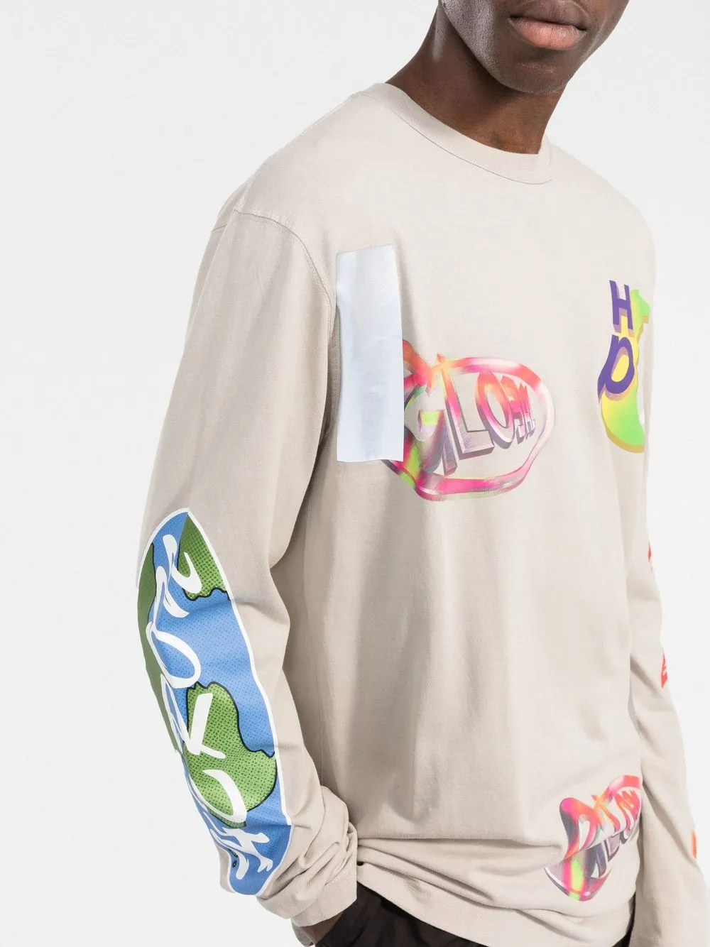 Heron Preston OS Global Collage long-sleeve T-shirt - Farfetch