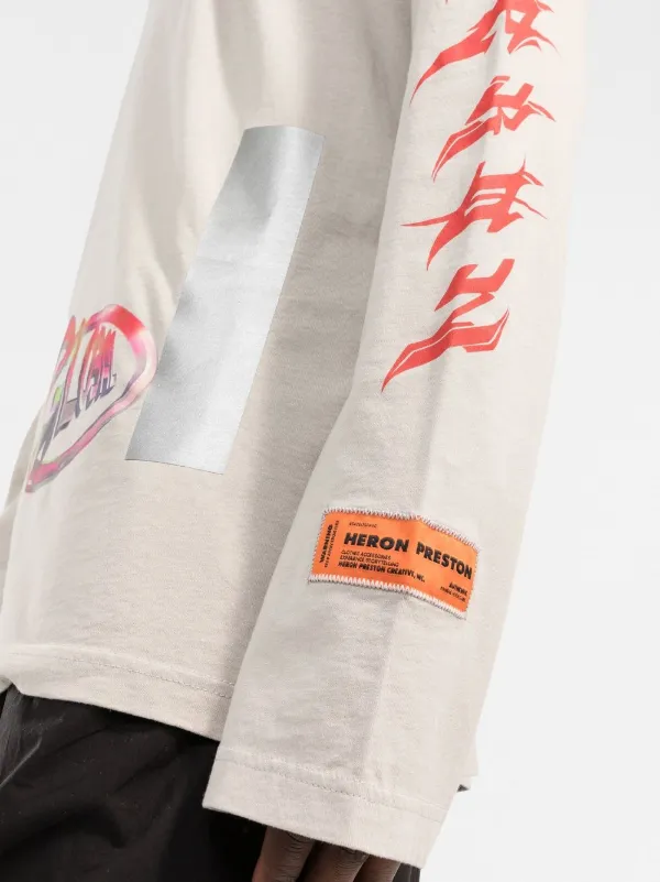 Heron Preston OS Global Collage long-sleeve T-shirt - Farfetch