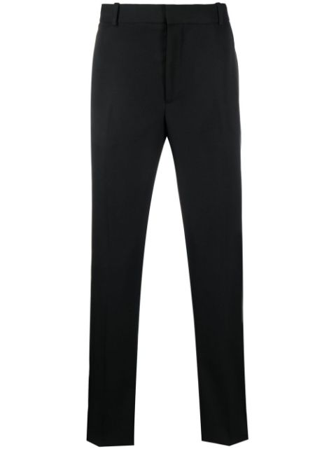 Alexander McQueen silk side panel tailored trousers Men