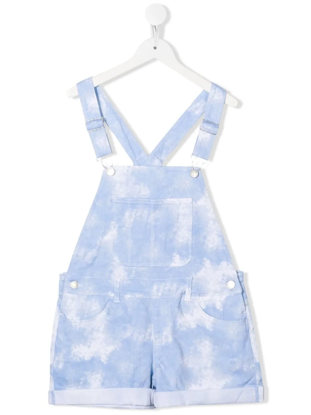 

Levi's Kids overol corto con motivo tie-dye - Azul