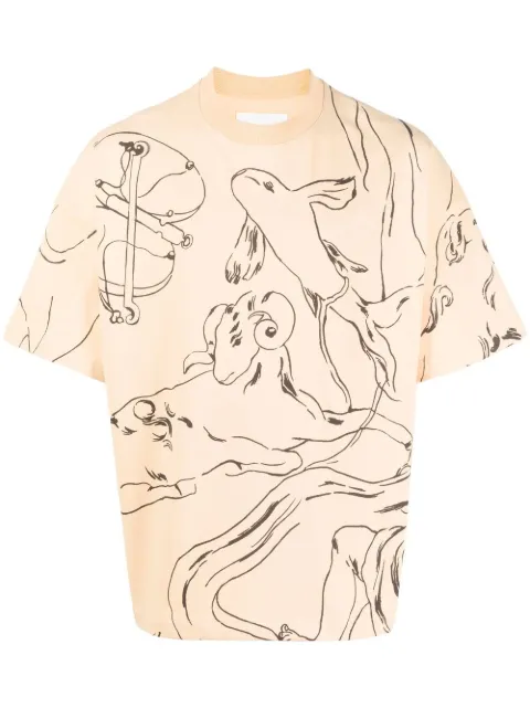 Jil Sander 图案印花短袖T恤