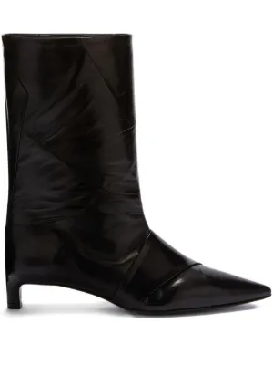 Jil Sander square-toe Ankle Boots | Black | FARFETCH