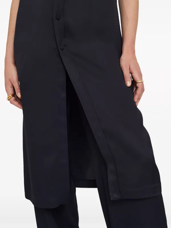 Jil Sander short-sleeve Midi Shirtdress | Blue | FARFETCH JO