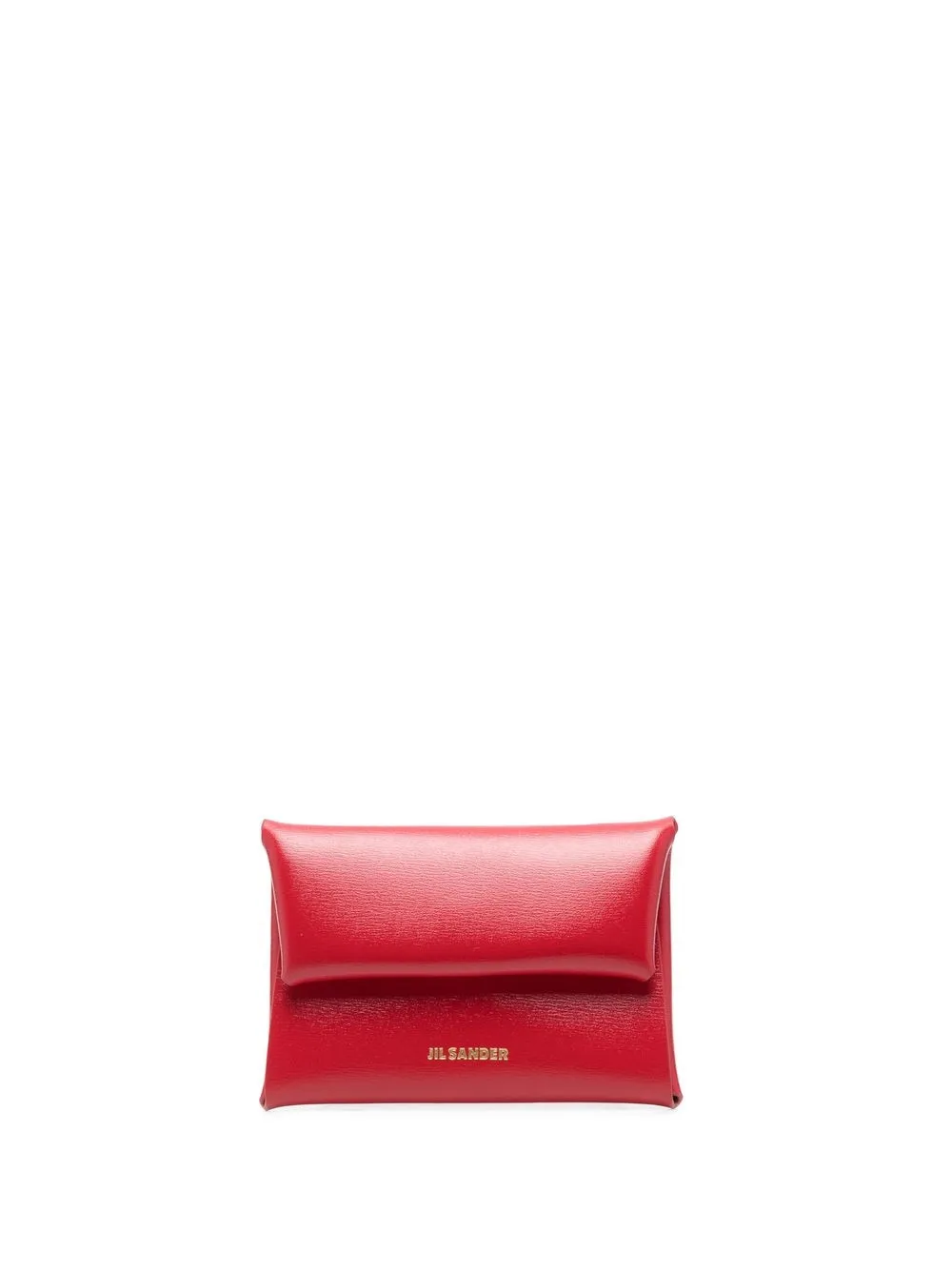 

Jil Sander logo-print leather coin purse - Red