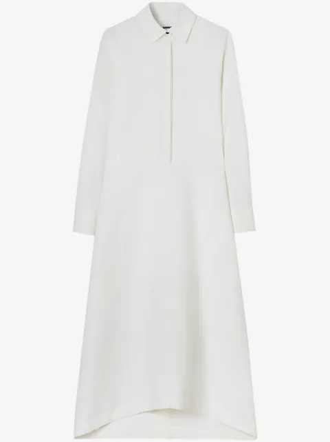 Jil Sander robe longue à manches longues 
