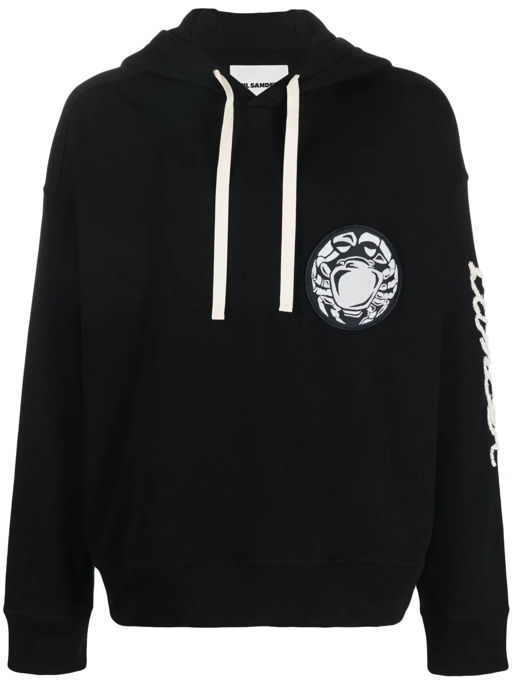 

Jil Sander patch-detail pullover hoodie - Black