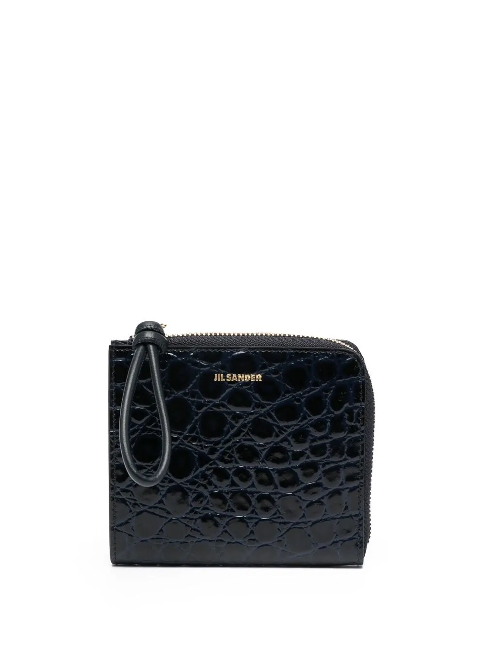 

Jil Sander crocodile-embossed leather purse - Blue