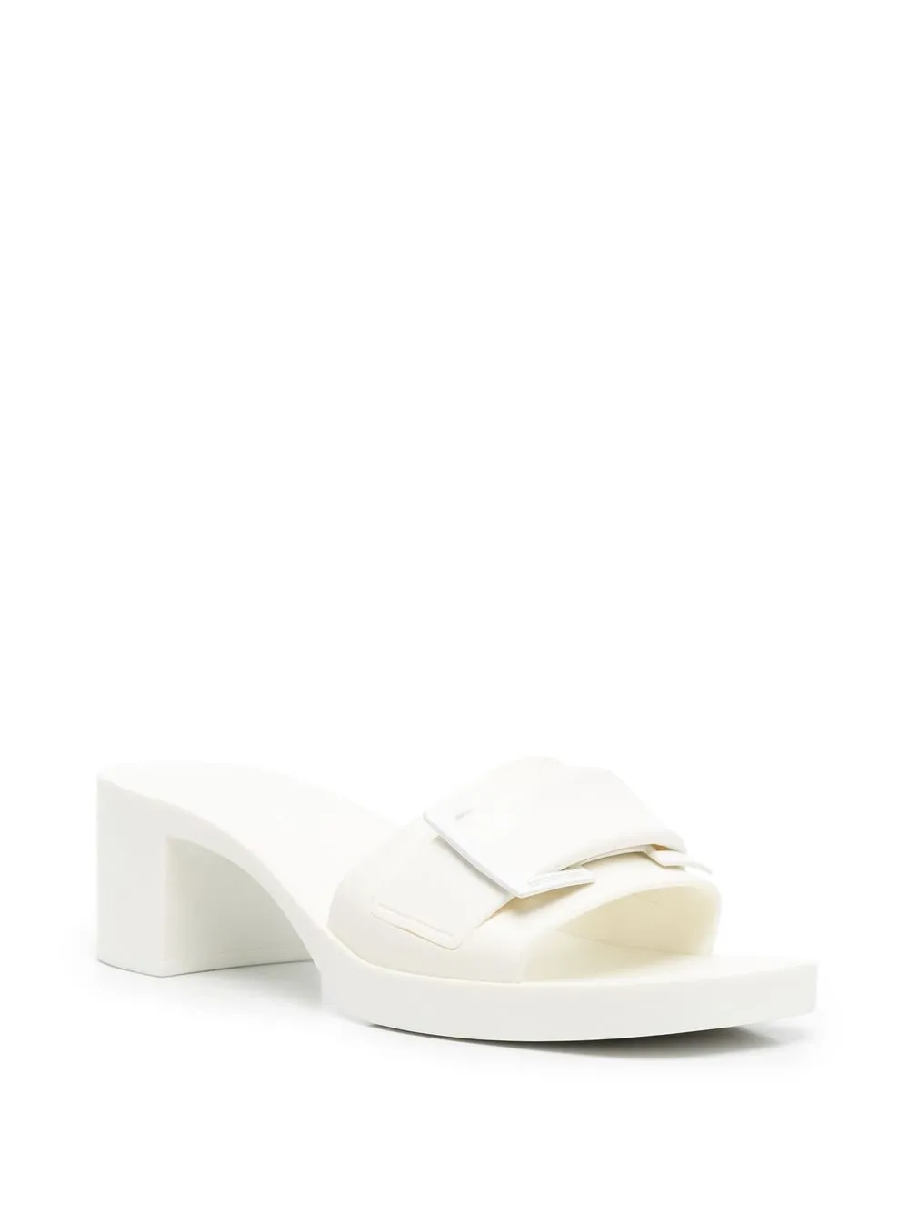 Sergio Rossi Jelly muiltjes met gesp - Beige