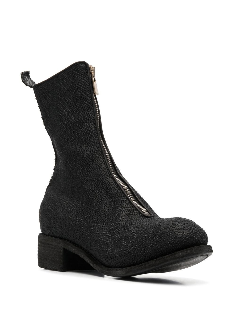 Shop Guidi Zip-up Leather Boots In Black