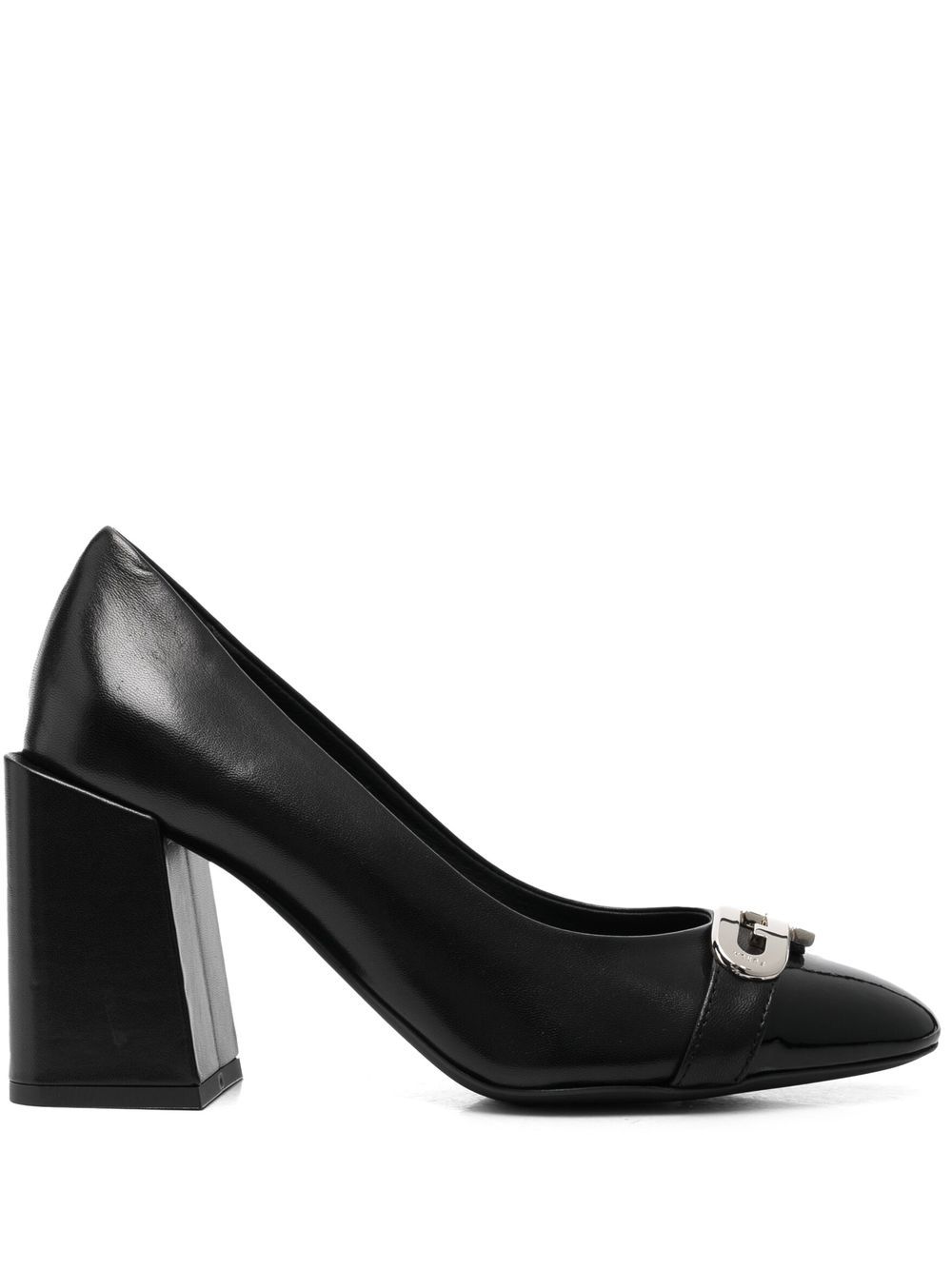 

Furla logo-plaque detail pumps - Black